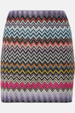 Missoni Zig Zag lamÃ© miniskirt