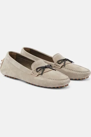 Brunello Cucinelli Monili suede driving shoes