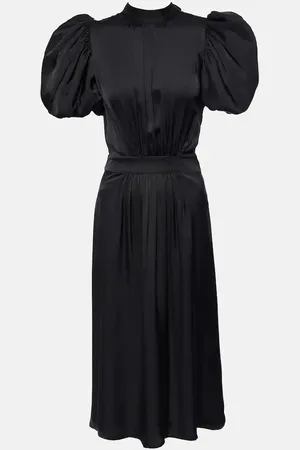 ROTATE Dawnana embellished puff-sleeve gown