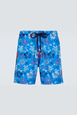 Vilebrequin Tropical Turtles embroidered swim trunks