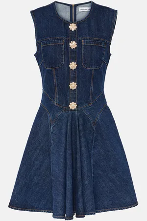 Self-Portrait Denim minidress