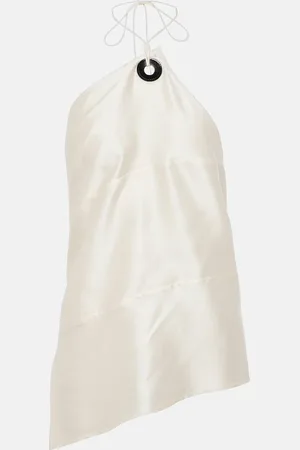 Salvatore Ferragamo Halterneck satin top