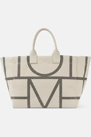 Totême Monogram canvas tote bag