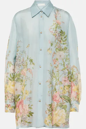 ZIMMERMANN Waverly floral silk shirt