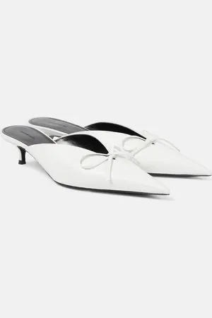 Balenciaga Knife Bow leather mules