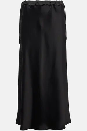 Max Mara Editore satin midi skirt
