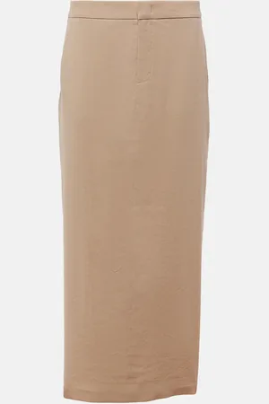 Vince Linen-blend maxi skirt
