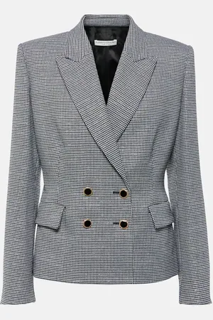 Alessandra Rich Houndstooth wool-blend jacket