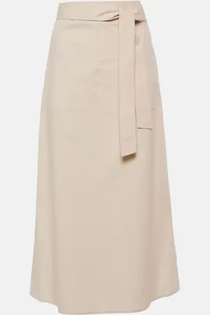 Totême Cotton midi skirt