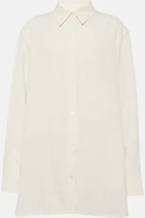 Totême Floral cotton-blend jacquard shirt