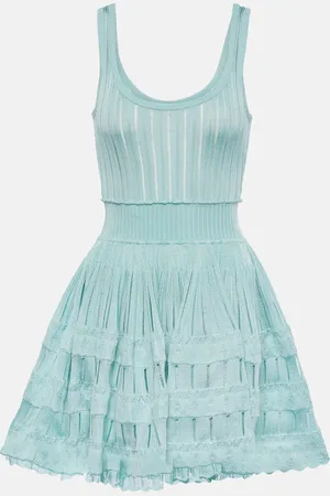 Alaïa AlaÃ¯a Open-knit minidress