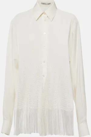 Stella McCartney Open-knit fringed shirt