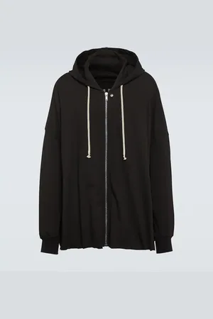 Rick Owens Oversized cotton jersey hoodie