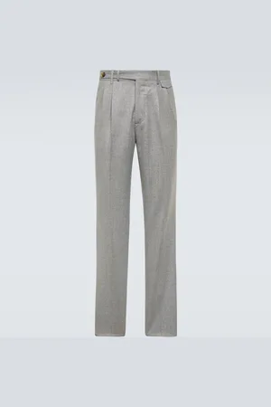 Brunello Cucinelli Virgin wool flannel chinos