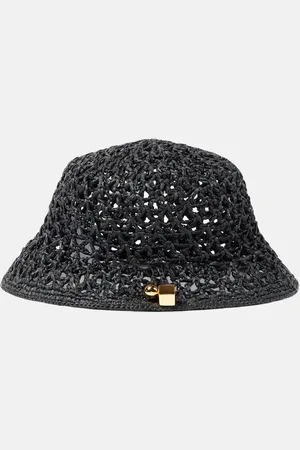 Jacquemus Le Bob Spiaggia raffia bucket hat