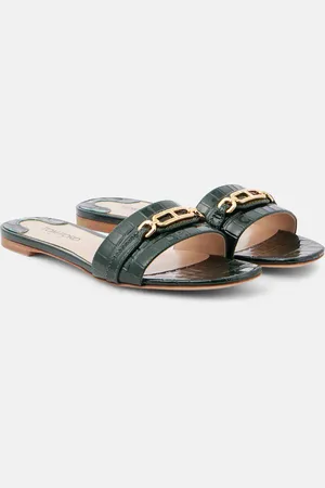 Tom Ford Whitney croc-effect leather slides