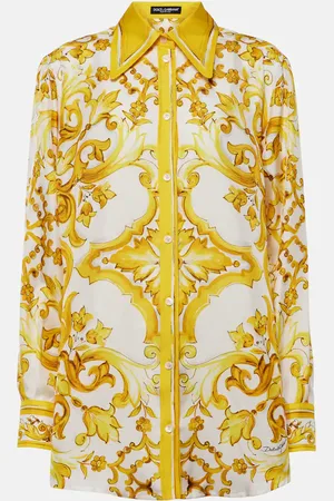 Dolce & Gabbana Majolica silk twill shirt