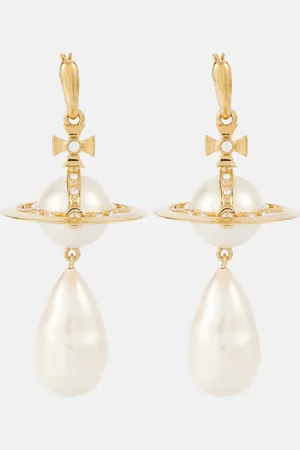 Vivienne Westwood Giant Pearl Orb drop earrings
