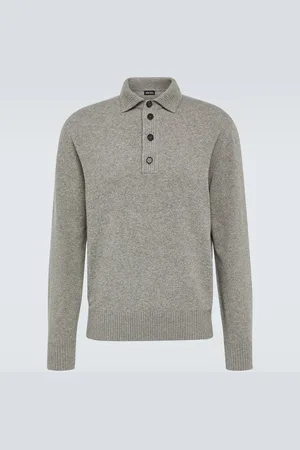 Ermenegildo Zegna Wool and cashmere polo sweater