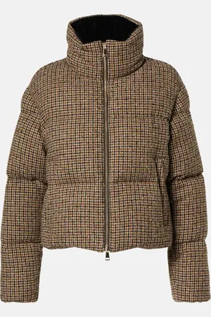 Moncler Seboune cropped bouclÃ© down jacket