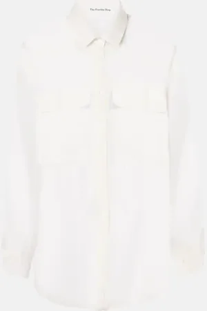 The Frankie Shop Madeline sheer shirt