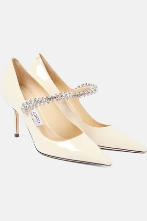 Jimmy Choo Bing embellished patent leather pumps