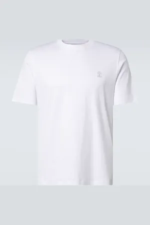 Brunello Cucinelli Logo cotton jersey T-shirt