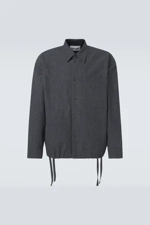 Jil Sander Checked virgin wool overshirt