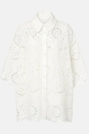 ZIMMERMANN Pop embroidered linen shirt