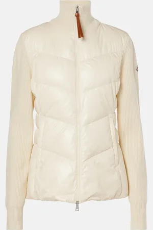 Moncler Down-paneled wool cardigan