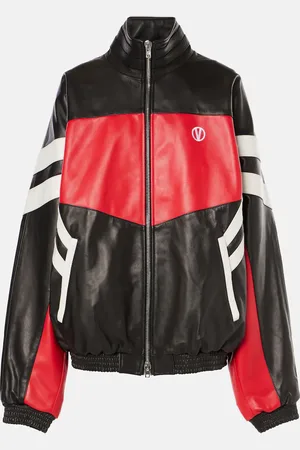 Vetements Leather track jacket