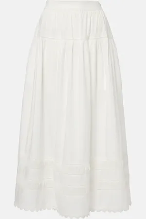ULLA JOHNSON Harlow cotton poplin maxi skirt