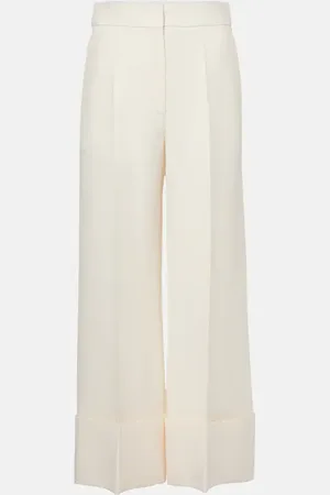 VALENTINO Crepe Couture wide-leg pants