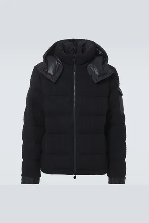 Moncler Lagdei paneled wool-blend down jacket