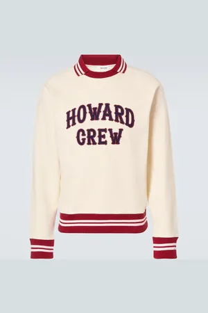 WALES BONNER Embroidered cotton polo sweatshirt