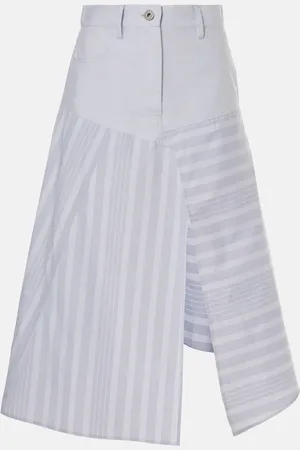 J.W.Anderson Patchwork cotton midi skirt