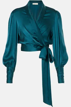 ZIMMERMANN Silk wrap top
