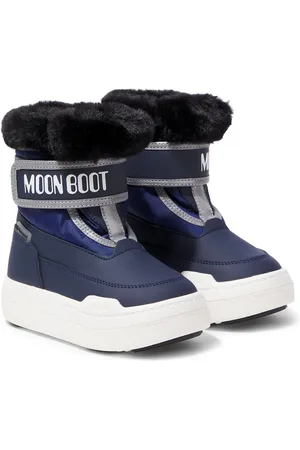 Moon Boot Junior Park Strap faux fur-trimmed snow boots