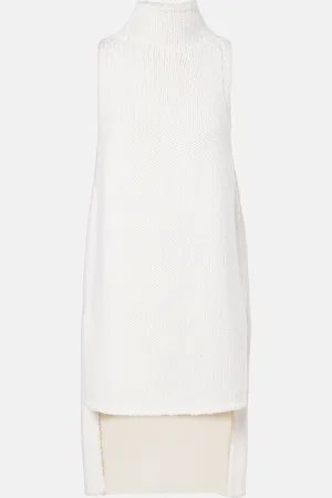 Alaïa AlaÃ¯a Caped wool turtleneck top