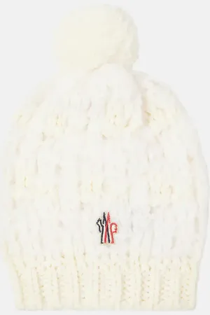 Moncler Logo alpaca and wool-blend beanie
