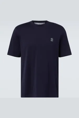 Brunello Cucinelli Logo cotton jersey T-shirt