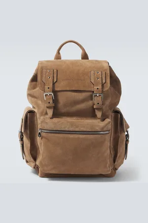 Brunello Cucinelli City suede backpack