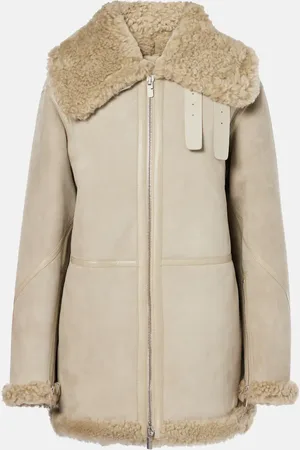 Burberry Shearling-lined leather jacket