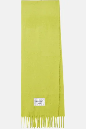 Acne Studios Logo wool-blend scarf