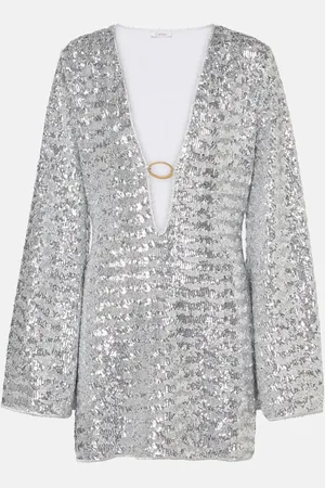 Oseree OsÃ©ree LumiÃ¨re O sequined beach cover-up
