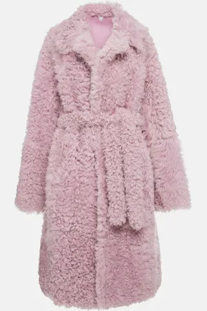 Bottega Veneta Oversized shearling wrap coat