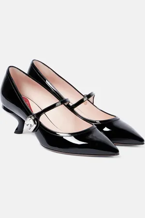 Roger Vivier Virgule Babies patent leather Mary Jane pumps