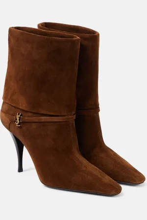 Saint Laurent Niki 90 suede ankle boots