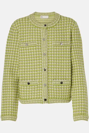 Tory Burch Knitted checked jacket