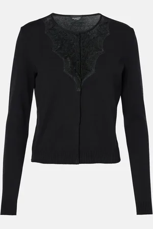 Giambattista Valli Lace-trimmed cardigan